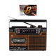 Studio 57 Reproductor de casetes con FM & Bluetooth, Marrón + Cinta de casete