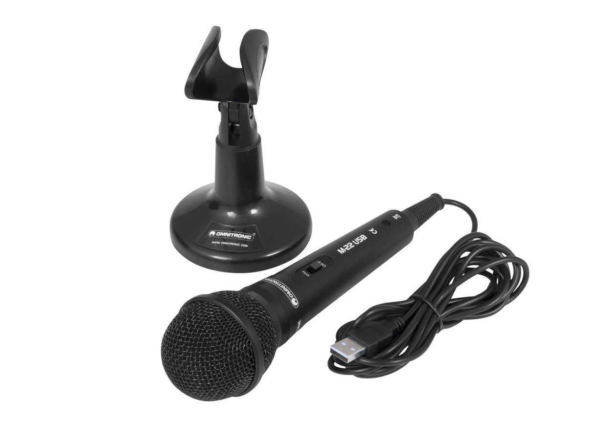 Omnitronic M-22 USB Micrófono Dinámico