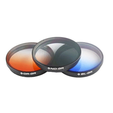 PolarPro Graduated Filters 3-Pack para cámaras DJI X3 y Z3 y Osmo/Osmo+