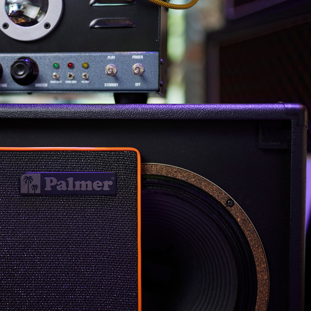Palmer CAB 212 BX V30 - Pantalla de guitarra con Celestion Vintage 30 2 x 12, parte trasera abierta