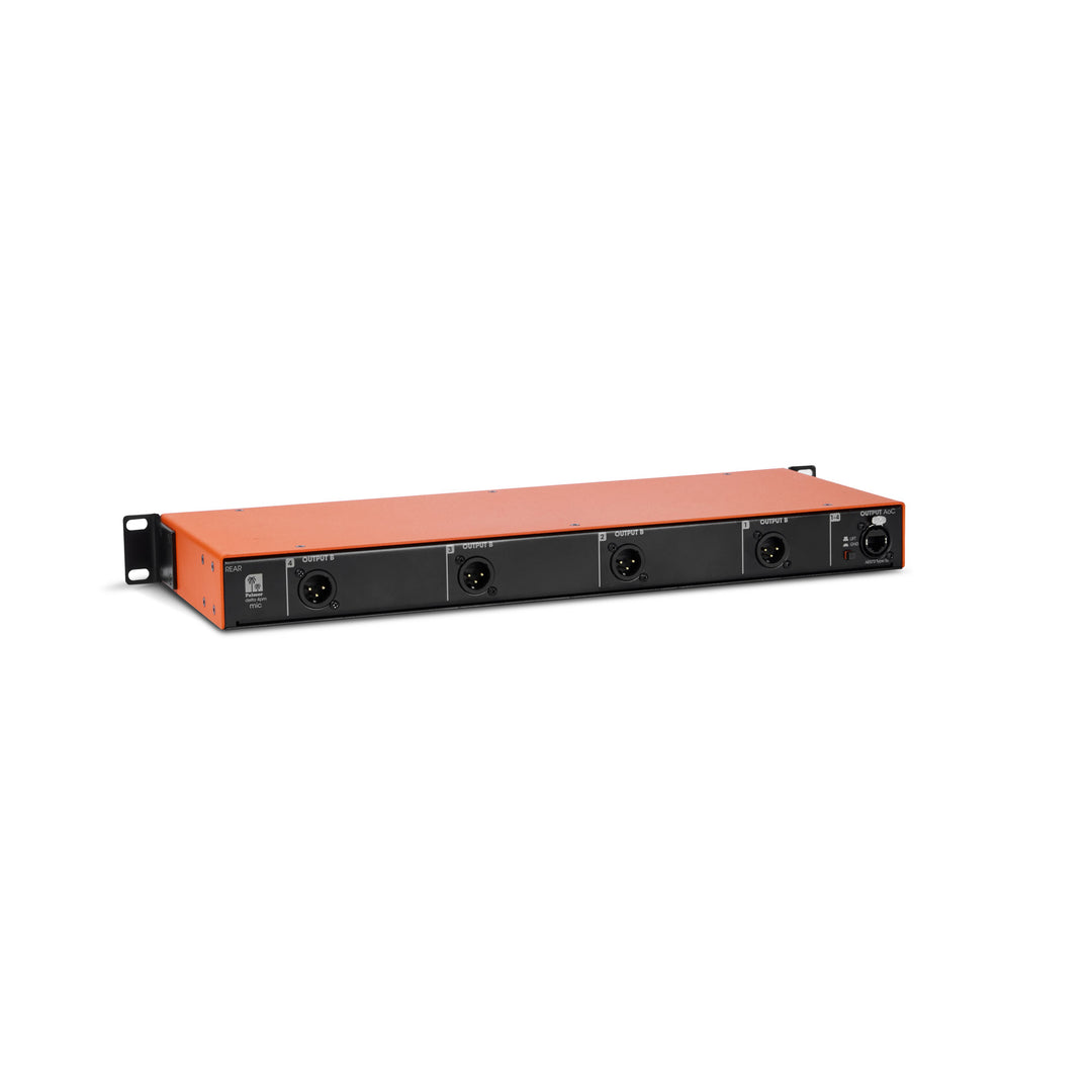 Palmer DELTA 4PM - Splitter de micrófono pasivo de 4 canales con audio por Cat