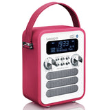 Lenco PDR-051 DAB Radio, Pink/White