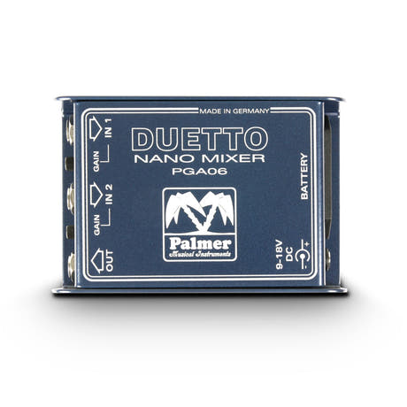 Palmer DUETTO - Nano-mixer para guitarras y señales de línea