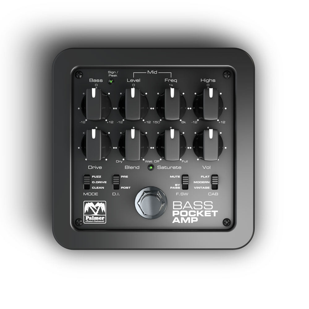 Palmer POCKET AMP BASS - Preamplificador de bajo portátil