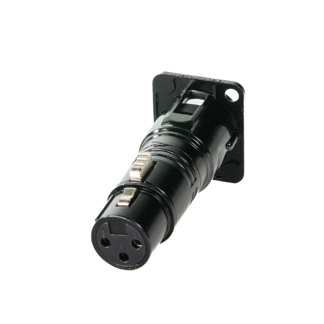 Perfex XLR Hembra a XLR Macho Chasis Conector (Sort)