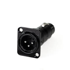 Perfex XLR Hembra a XLR Macho Chasis Conector (Sort)