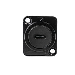 Perfex USB-C a USB-C Chasis Conector (Sort)
