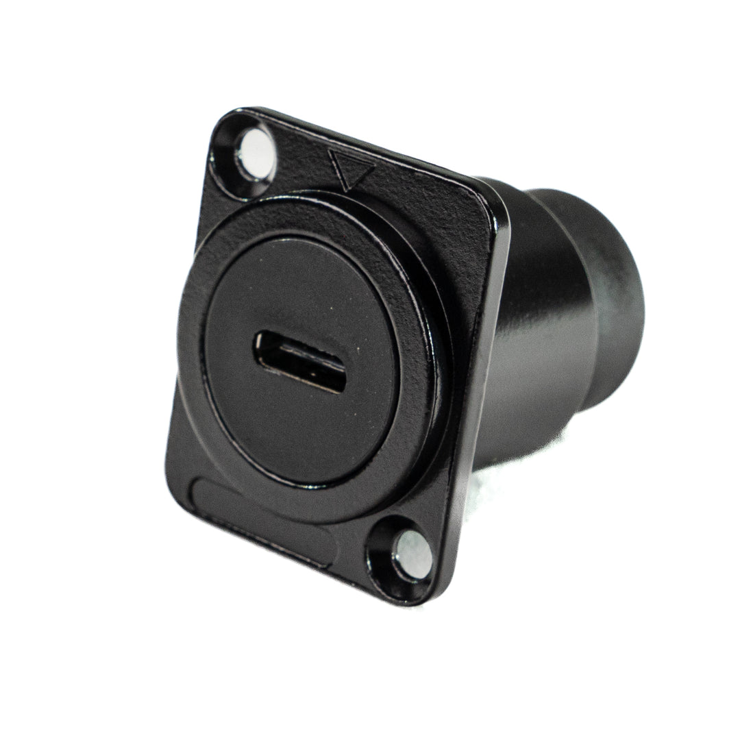 Perfex USB-C a USB-C Chasis Conector (Sort)