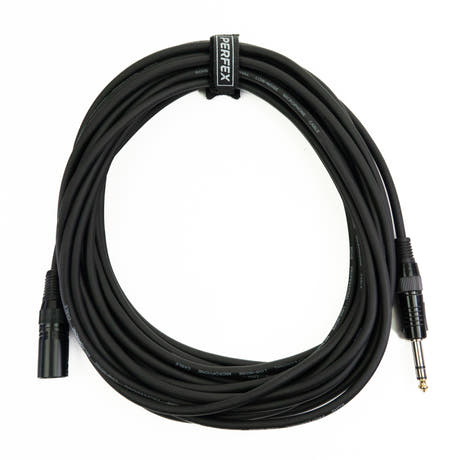 Perfex XLR Macho a Jack Balanceado (10m)