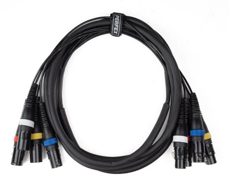 Par-4 multicore XLR macho a XLR hembra (3m)
