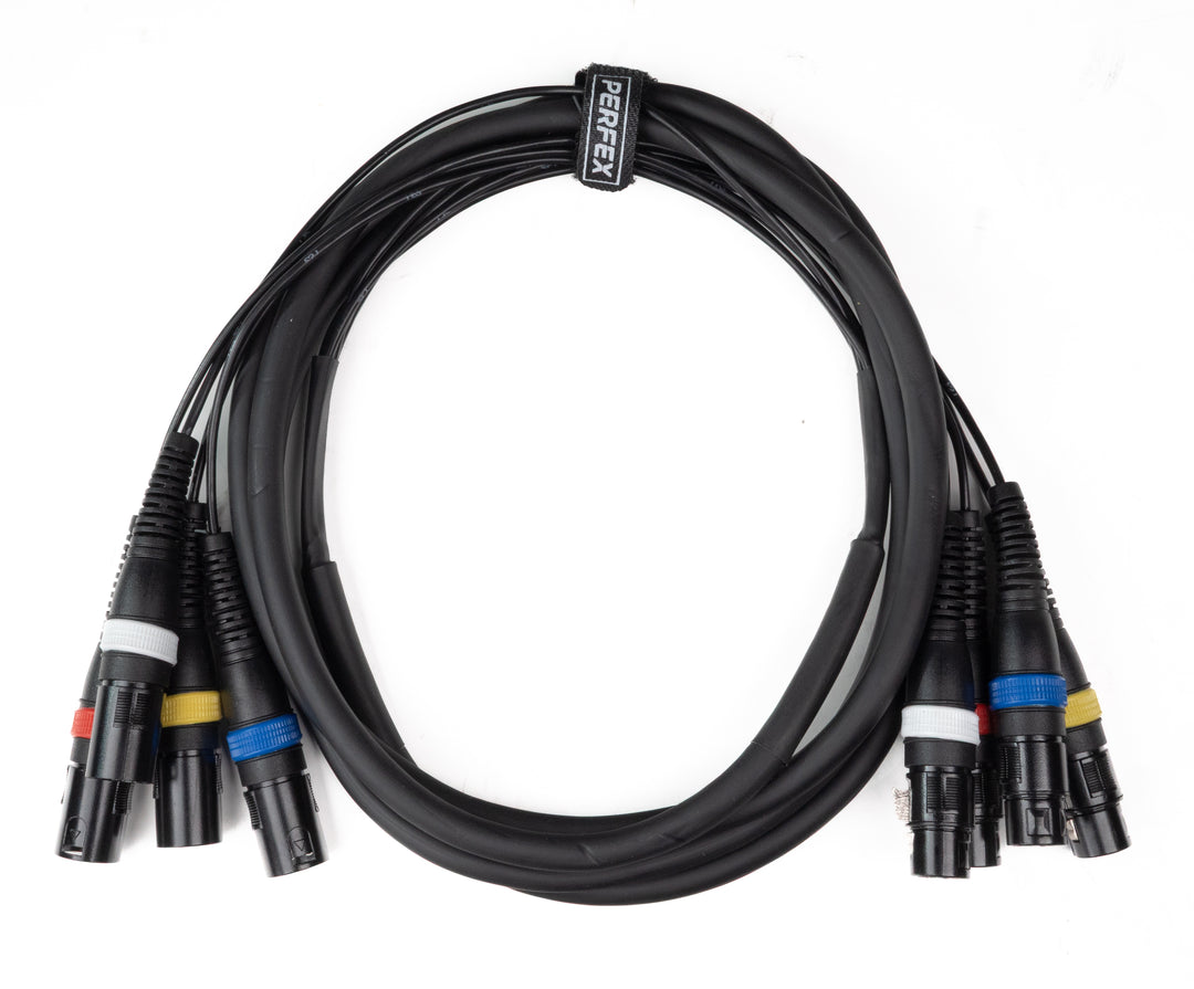Par-4 multicore XLR macho a XLR hembra (3m)