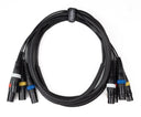 Par-4 multicore XLR macho a XLR hembra (3m)