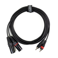 Perfex XLR Macho a RCA Phono Cable (3m)