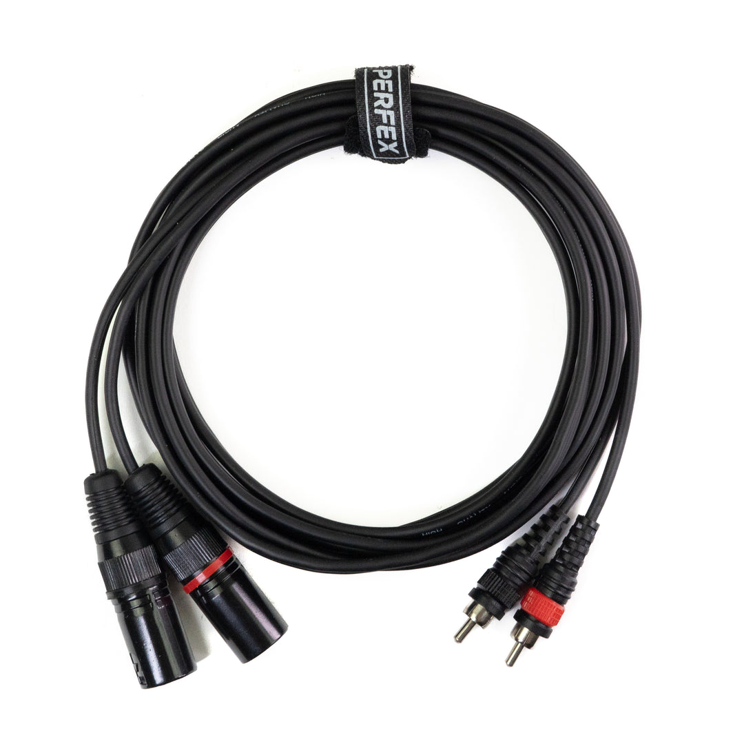 Perfex XLR Macho a RCA Phono Cable (3m)