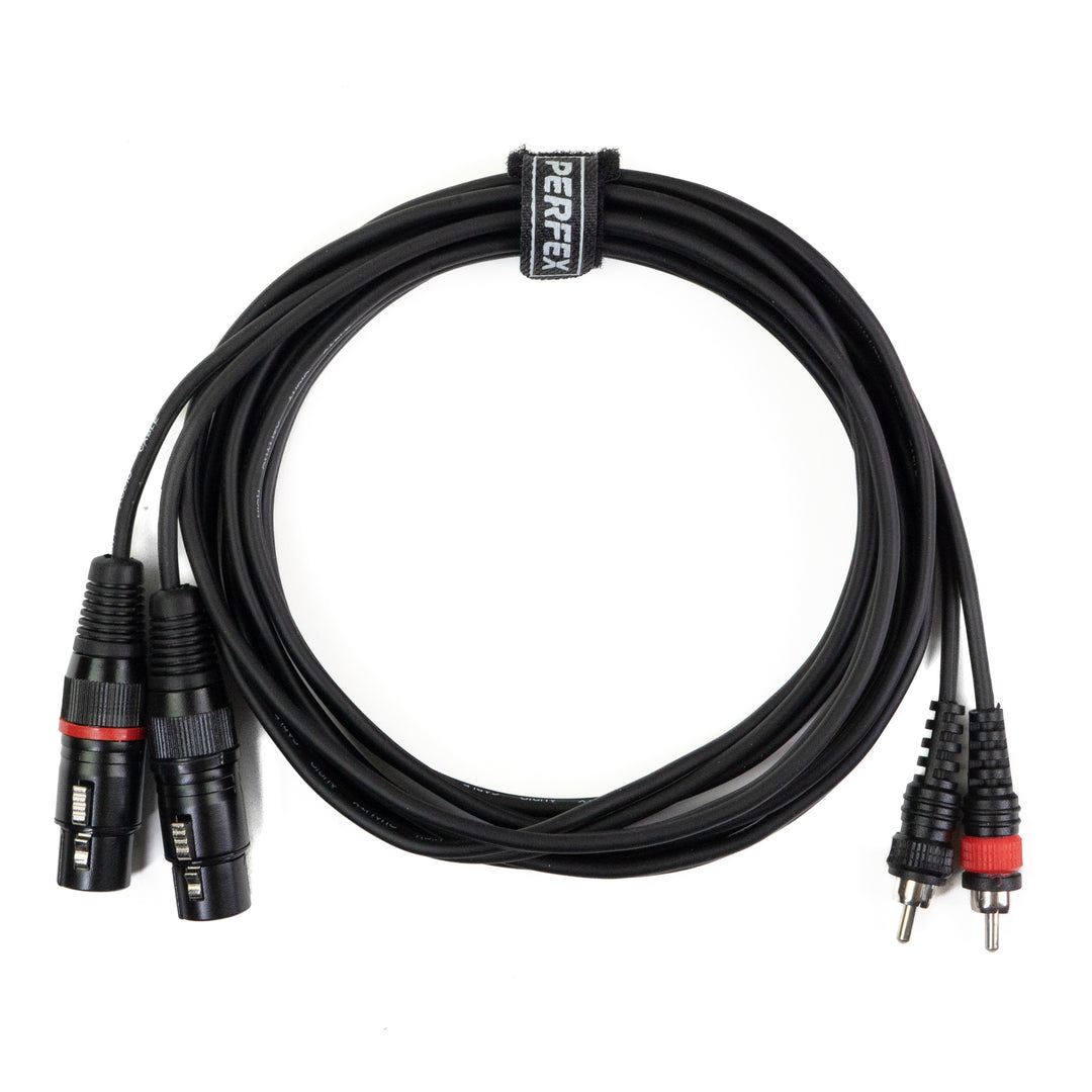 Perfex XLR Hembra a RCA Phono Cable (3m)