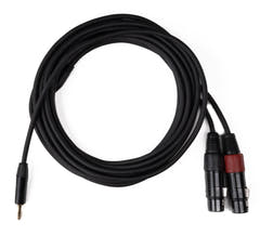 MINIJACK 3,5mm TRS Macho a 2x XLR Hembra (6m)