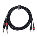 Perfex 2x Jack a 2x RCA Phono Cable (3m)