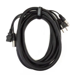 Perfex XLR & IEC Cable de Alimentación (Audio, 5m)