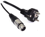Perfex Schuko & XLR Cable Combinado (Audio, 1,5m)