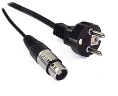 Perfex XLR & IEC Cable de Alimentación (Audio, 10m)