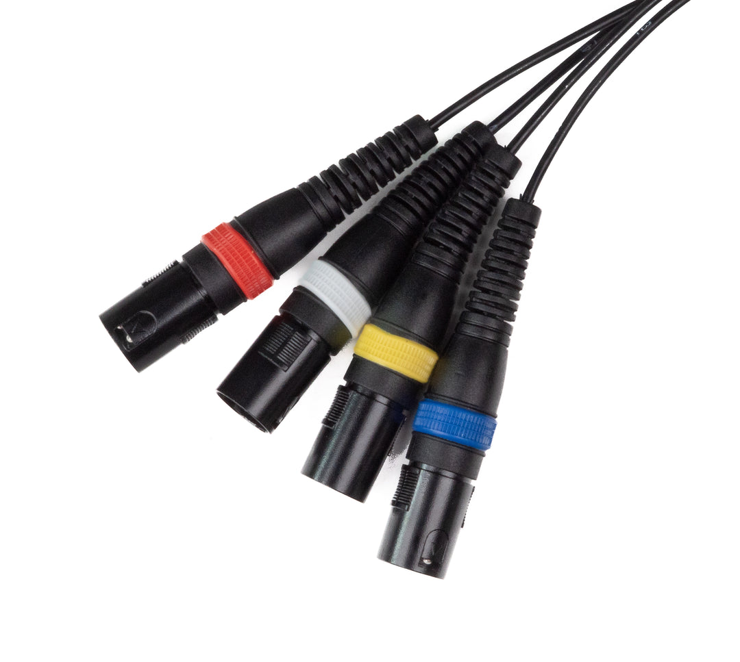 Par-4 multicore XLR macho a XLR hembra (3m)