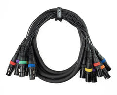 Par-8 multicore XLR macho a XLR hembra (3m)