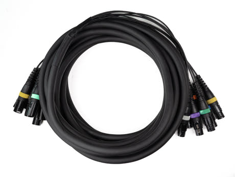 Par-8 multicore XLR macho a XLR hembra (10m)