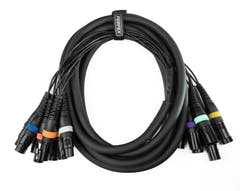 Par-8 multicore XLR macho a XLR hembra (5m)