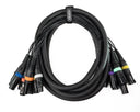 Par-8 multicore XLR macho a XLR hembra (5m)