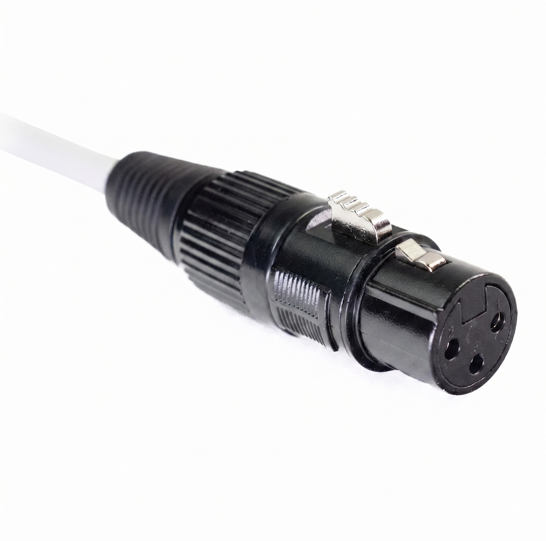 Perfex DMX Cable 3-Pin (1m - Blanco)