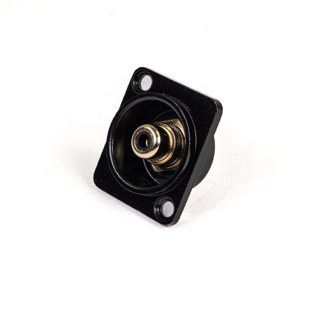 Perfex RCA Phono Hun Chassis Stik (Negro)