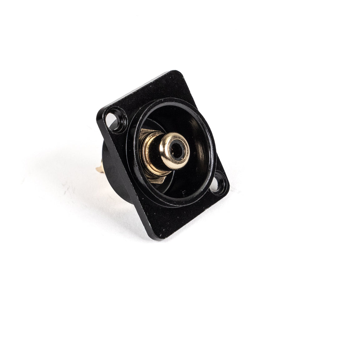Perfex RCA Phono Hun Chassis Stik (Negro)