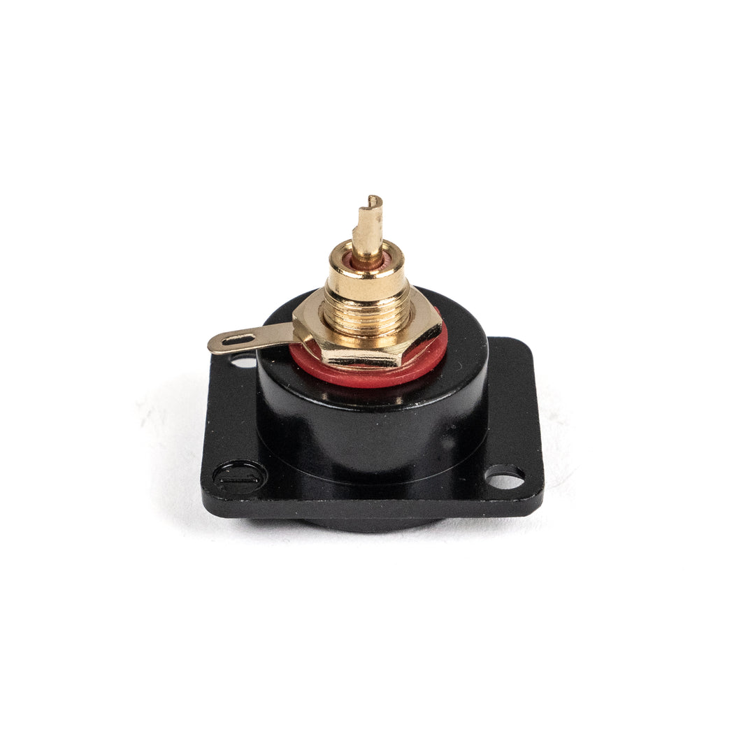 Perfex RCA Phono Hun Chassis Stik (Rojo, Negro)