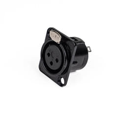 Perfex XLR Hun Chassis Stik (Negro)