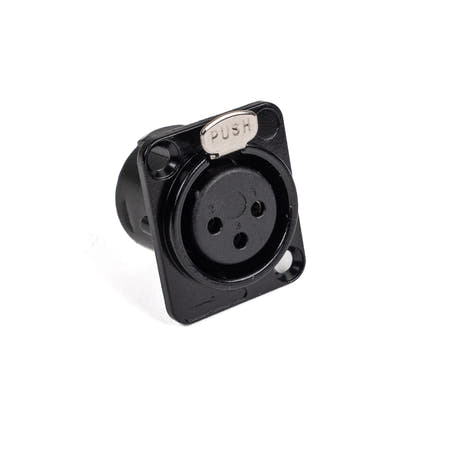 Perfex XLR Hun Chassis Stik (Negro)