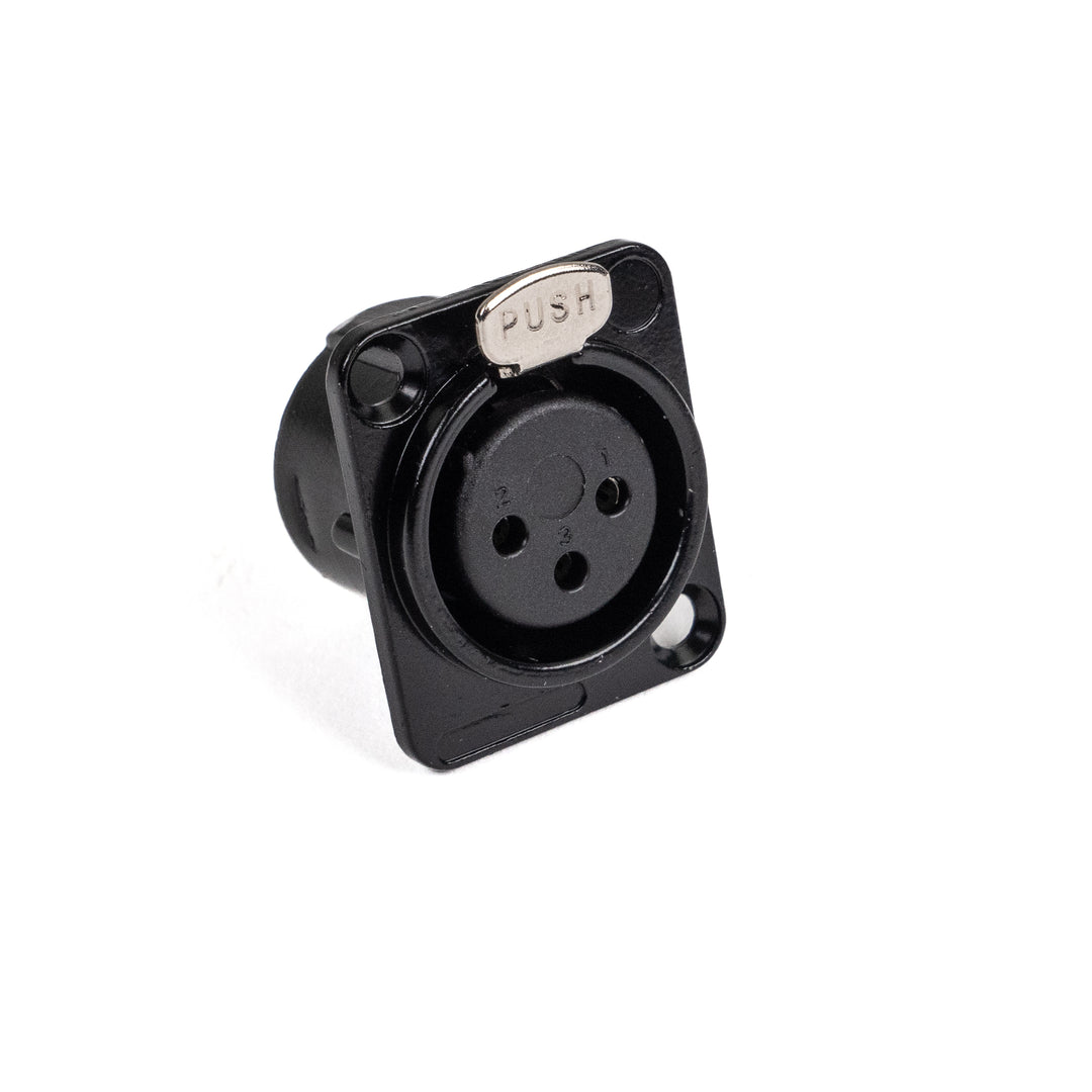 Perfex XLR Hun Chassis Stik (Negro)