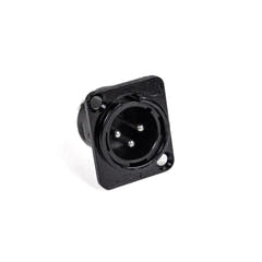 Perfex XLR Han Chassis Stik (Negro)