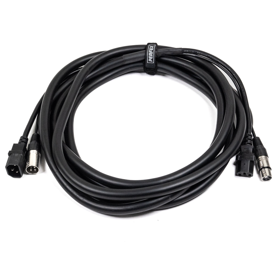Perfex IEC & XLR Cables Múltiples (DMX, 5m)