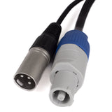 Perfex Cable multipar Powercon & XLR (DMX, 1m)