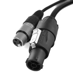 Perfex True1 & XLR Cable Combinado (DMX, 1m)