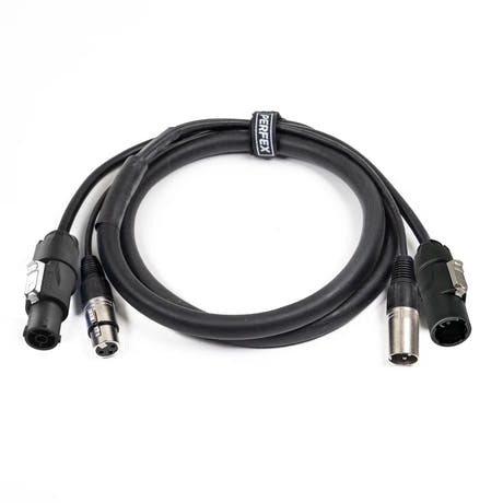 Perfex True1 & XLR Cable Combinado (DMX, 1,5m)
