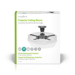 Soporte de Techo para Proyector Totalmente Ajustable (Negro, 10kg)