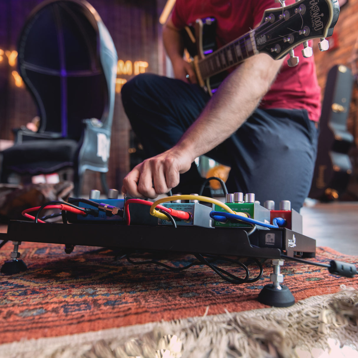 Palmer Pedalbay® 40 PB - pedalboard incl. barra de alimentación WTPB40