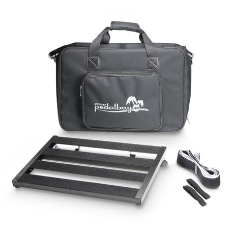 Palmer PEDALBAY® 40 - Pedalboard ligero de configuración variable con softcase protectora, 45 cm