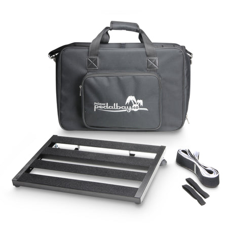 Palmer PEDALBAY® 40 - Pedalboard ligero de configuración variable con softcase protectora, 45 cm