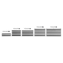 Palmer PEDALBAY® 50 S - Pedalboard compacto y ligero con softcase protectora, 50 cm