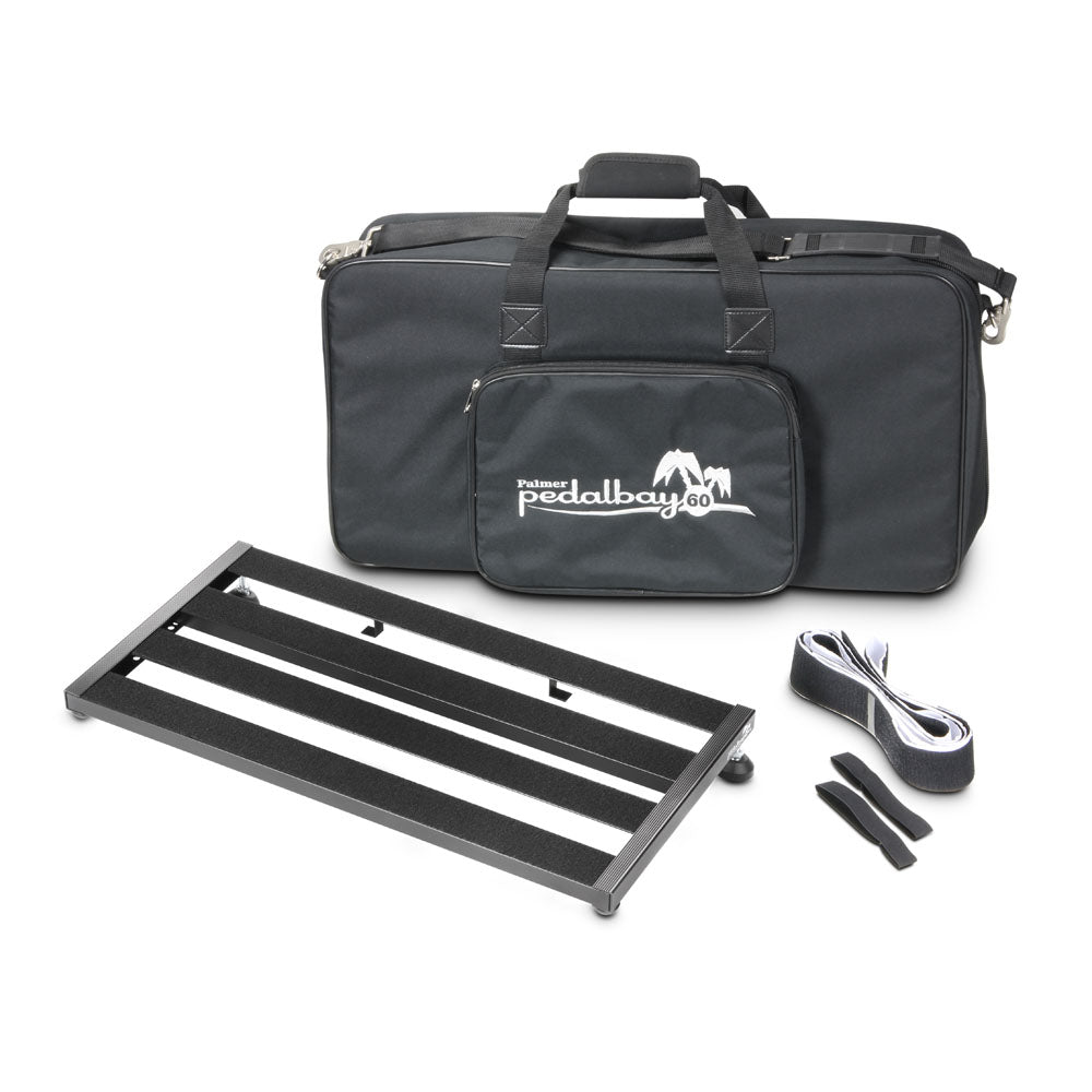 Palmer PEDALBAY® 60 - Pedalboard ligero y ajustable con softcase protectora, 60 cm