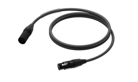 ProCab 3 pol DMX/AES XLR han > XLR hun m/sort Neutrik - 1 m