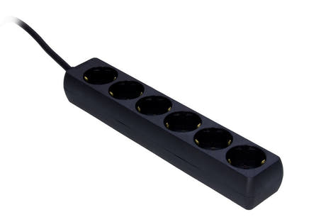 ProCab El skinne med 6 udtag, 1,5 mm²  kabel, 5 m