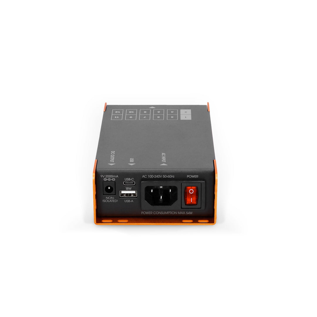 Palmer PWT 12 IEC - Fuente de alimentación universal para pedalboard con USB